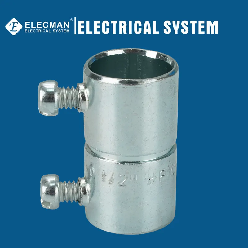 Steel EMT Coupling Set Screw Type Conduit EMT Pipe Fitting with Union EMT Con Tornillos UL Cert