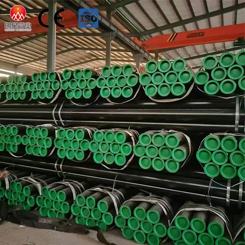Durable Painted ERW Pipe with Plastic End Protectors, 21.3-165.2mm Od, En 10255, for Cable Managemen