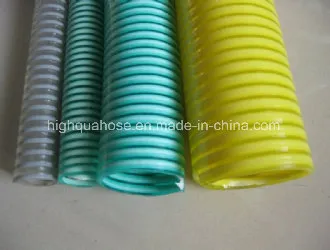 Flexible Corrugated Spiral PVC Suction Pipe for Conveying Water