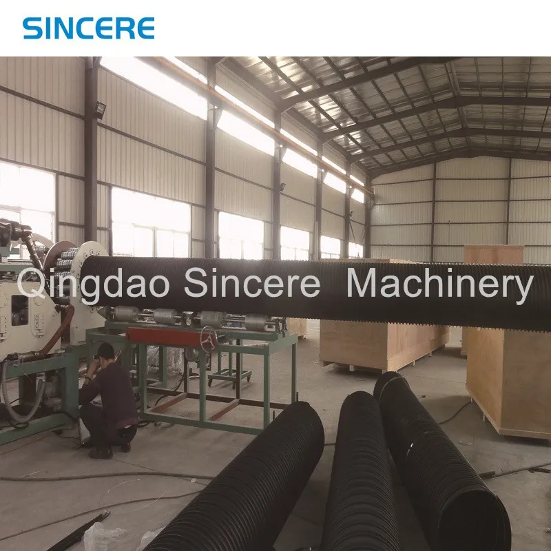 HDPE Pipe Production Extruder with Profiled Structural Wall