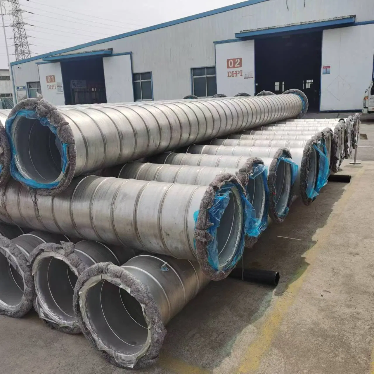 Reinforced Spiral Welded Steel Pipe ERW Pipeline