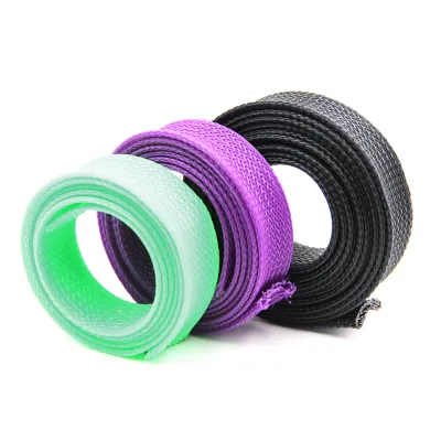 Expandable Braided Polyester Cable Sleeve Wire Management for Office and Home Wires Protection