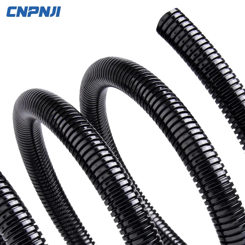Nylon Tube High Quality Plastic Corrugated Conduit Pipe Black Nylon Electrical Plastic Corrugated Pi