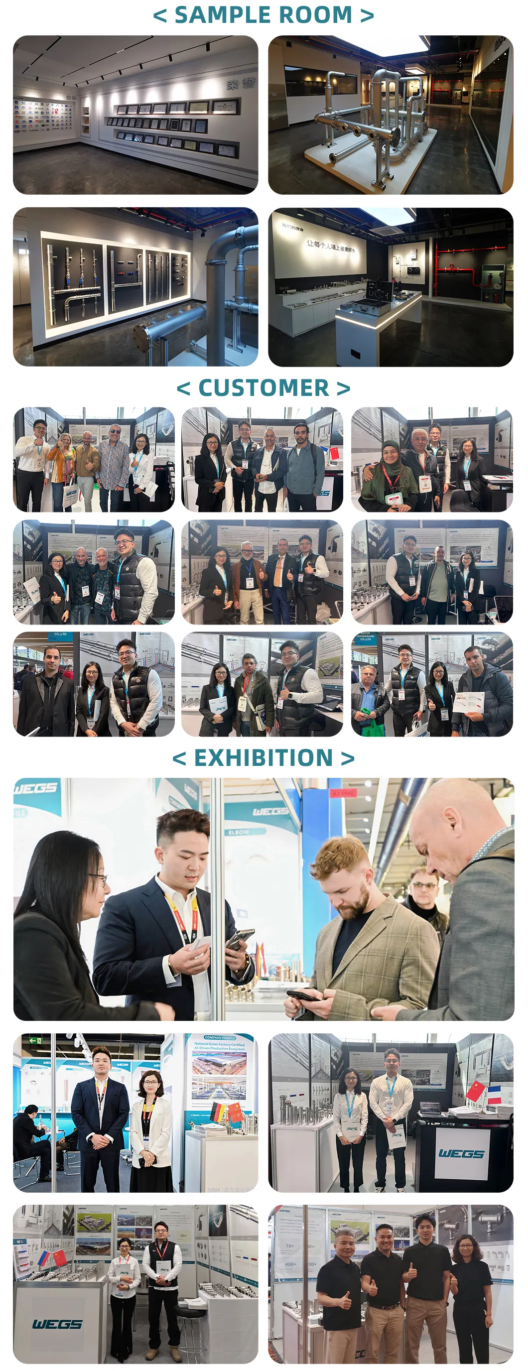 High Quality Stainless Steel Press Plumbing Pipe Fitting Adaptor Union with Equal Tee Reducing Tee Adaptor for Drinking Water and Heating Gas AISI 304 316L