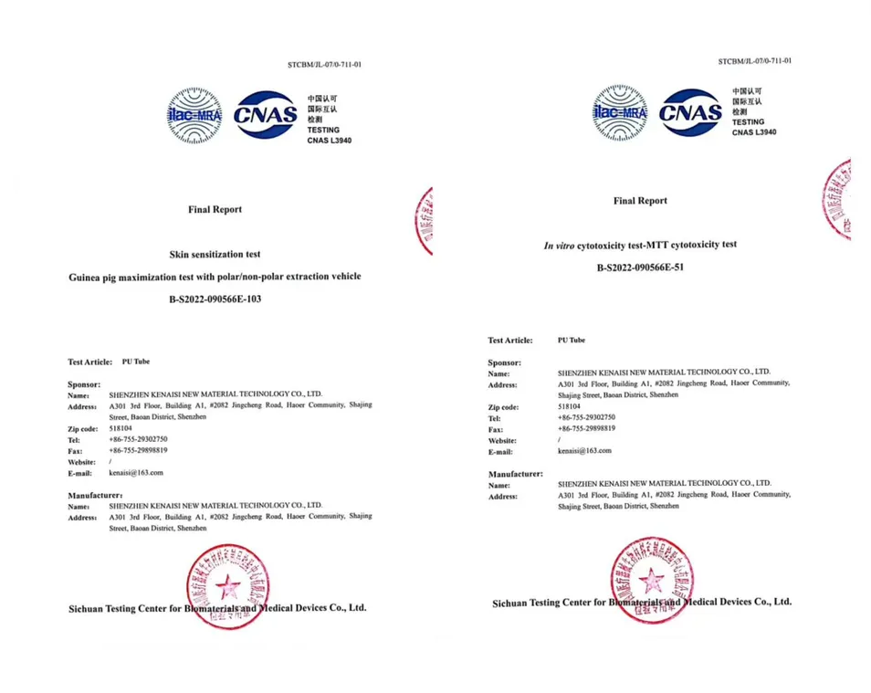 Anti Static Polyurethane PU Tubing Tube Customization Size and Colors