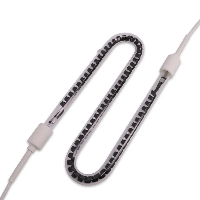 Custom U Shape Infrared Carbon Fiber Quartz Tube