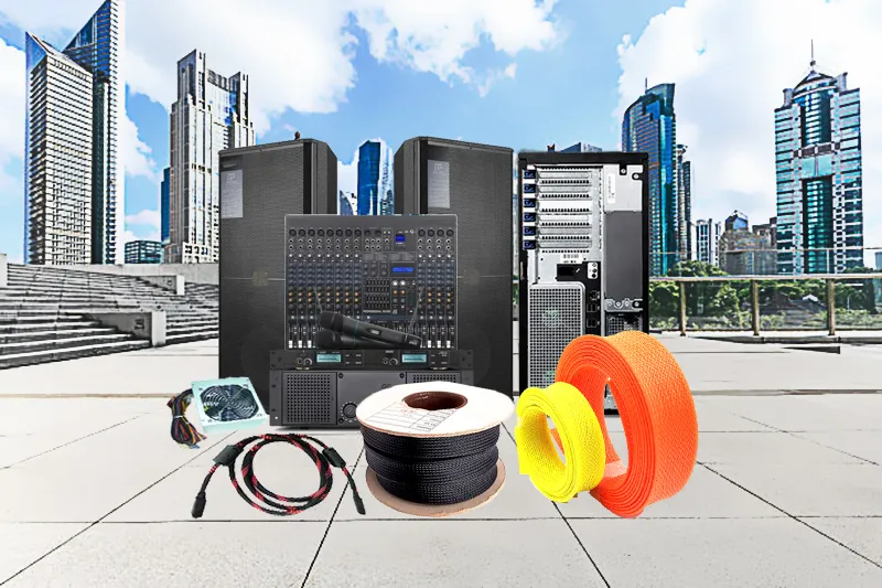 Durable Easy to Install Electrical Pet Sleeve Cable Braided Sleeve with Rope