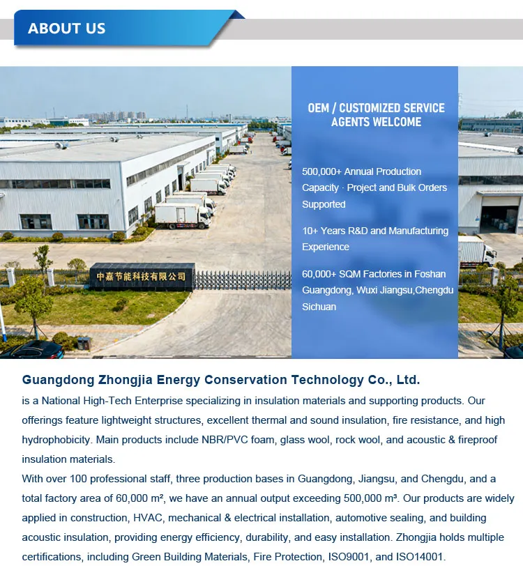 Modern Hot Water Pipe Insulation Foam Tube Factory Sale NBR PVC Material of NBR-PVC Nitrile Rubber Foam Insulation