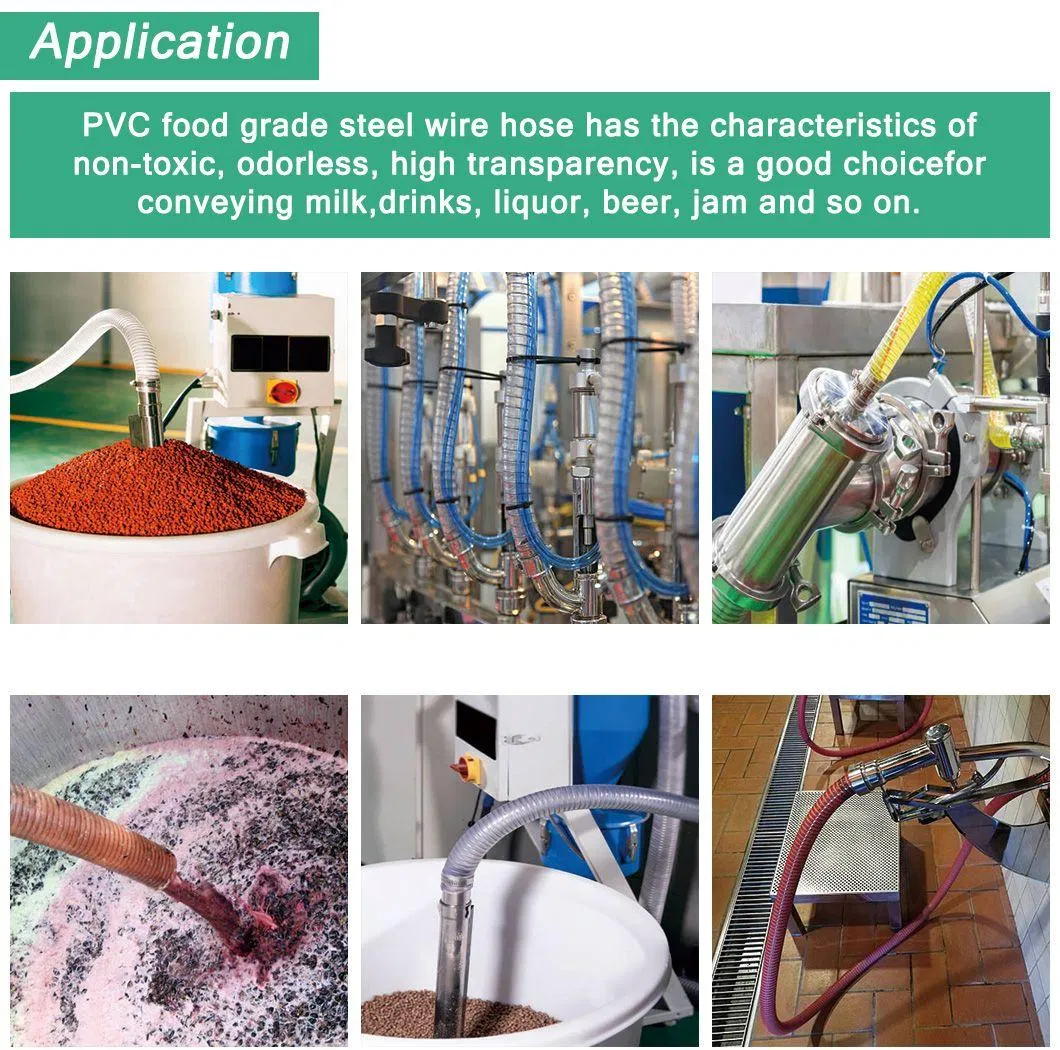 Standard Steel Wire Spiral Reinforced Pipe Food Grade Drinking Water Pipe