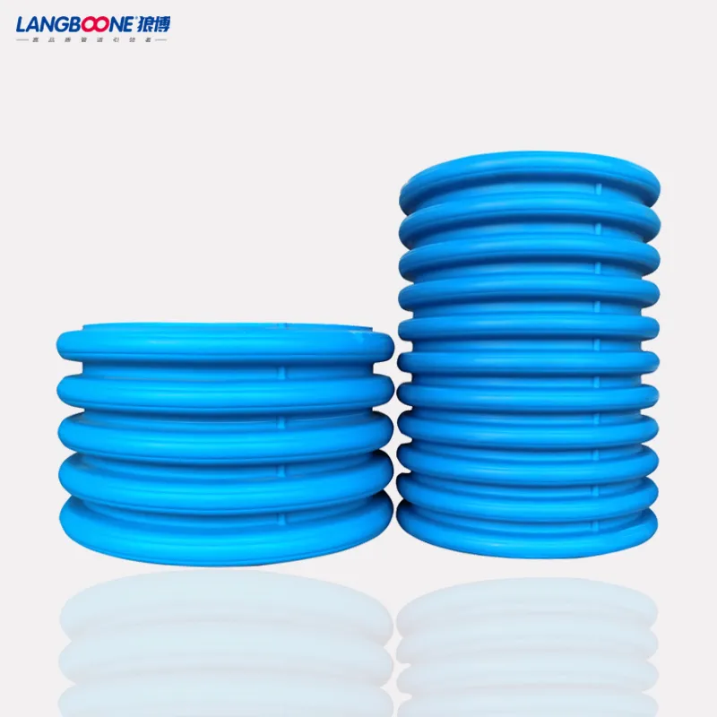 Double Wall Pipe Drainage Corrugated Sewage PVC HDPE Plastic Tube