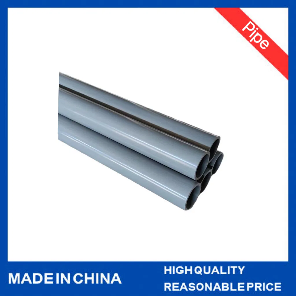 Custom Popular Style White Round Drain Pipe Supports Durable PVC Drain Tube