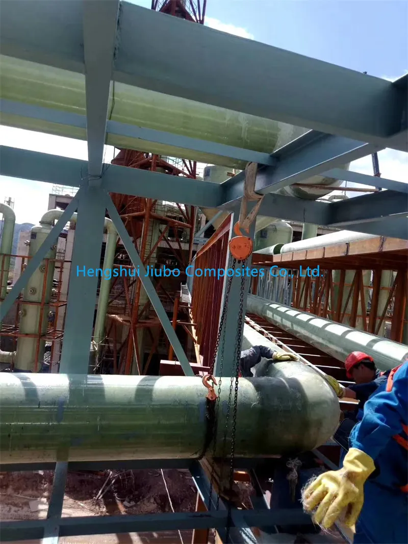 FRP Desulfurization Pipes Fgd Tubes for Coal-Fired Power Plant