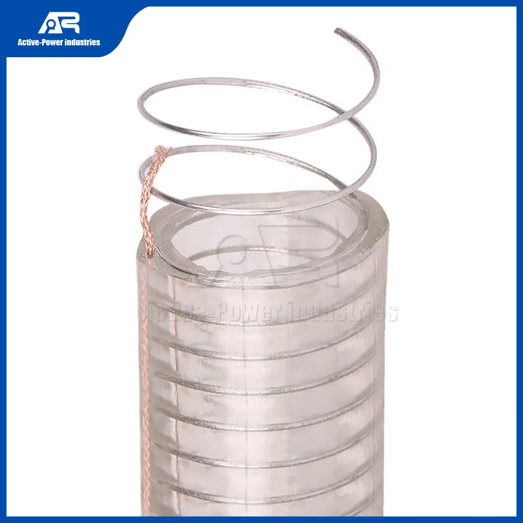 Active-Power Industries Flexible PVC Hose Suppliers Spiral Reinforced Hose China High Temperature Fo