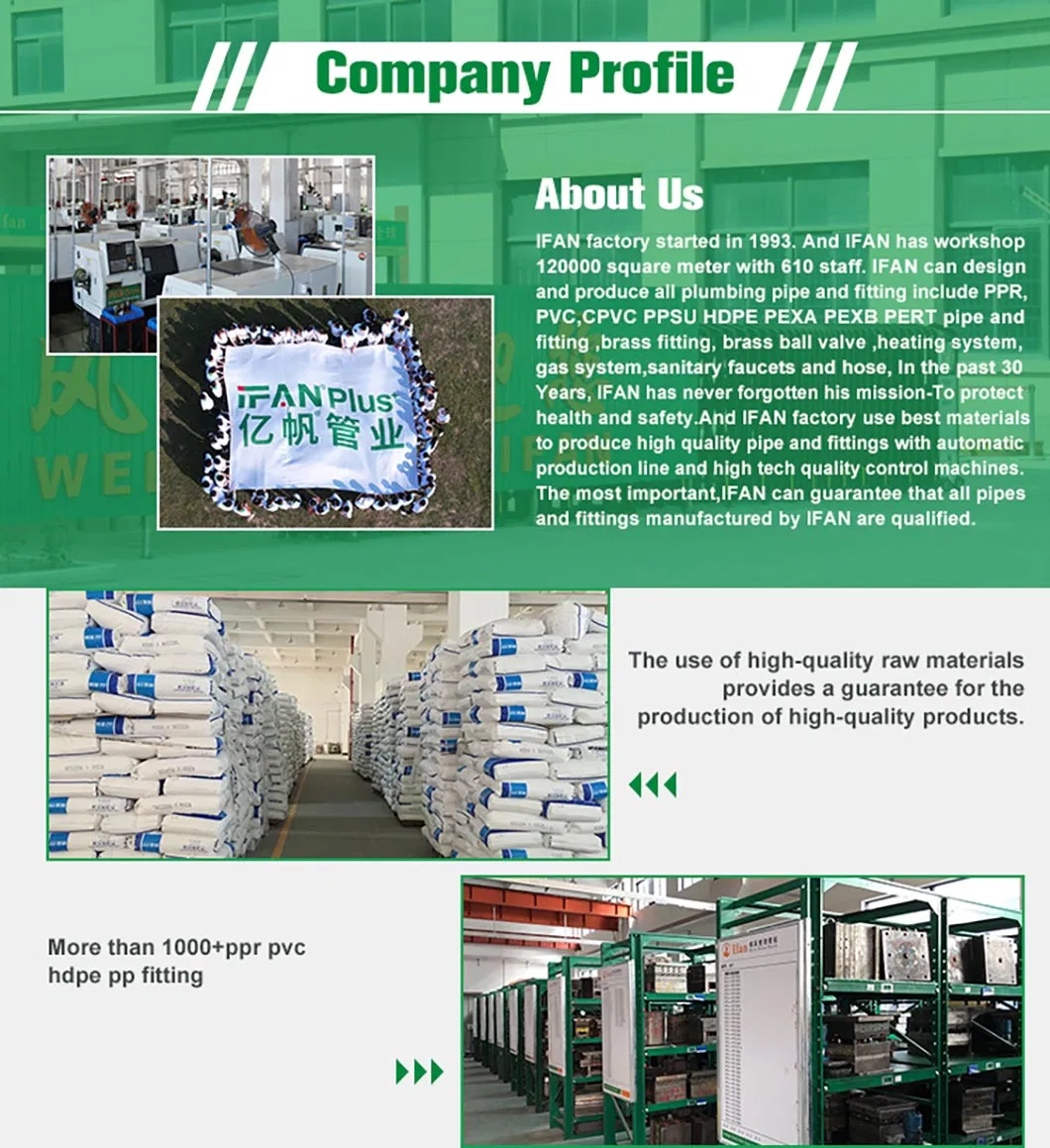 Ifan Good Price Pph Plumbing Pipes Pn25 Pph Pipes All Size Pph Pressure Pipes