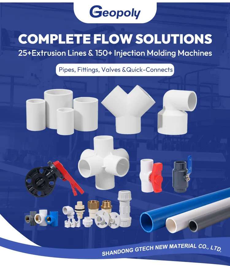 CPVC Pipe with Fittings and Valves for Hot Water Plumbing System Projects PVC Tube for Water Supply Plumbing Systems