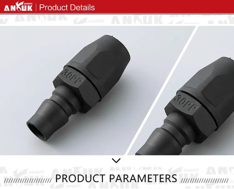 Anruk One Touch Fittings Plastic Pneumatic Quick Connect Wholesale Customized