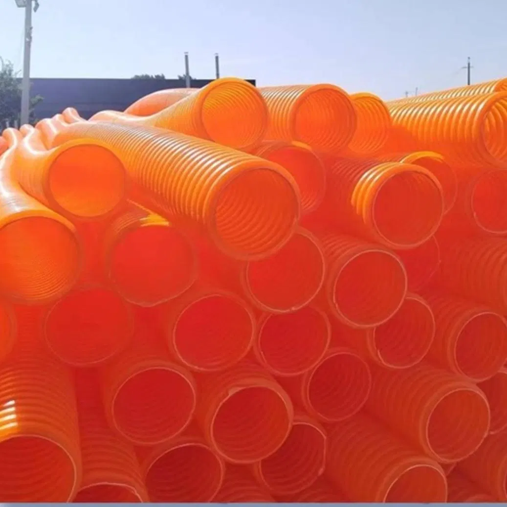 PVC PP PE EVA Double Walled Corrugation Pipe Hose Extrusion Production Line