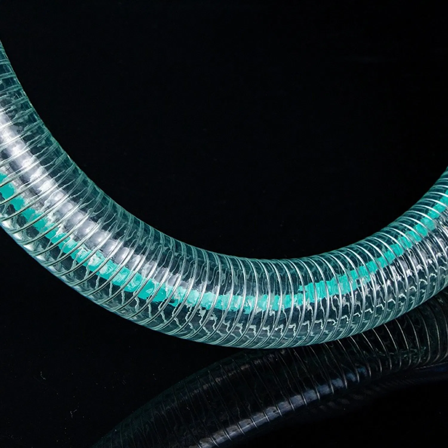 Wear-Resistant Food Grade Odorless Steel Wire Spiral Transparent Reinforced Water Softening Pipe