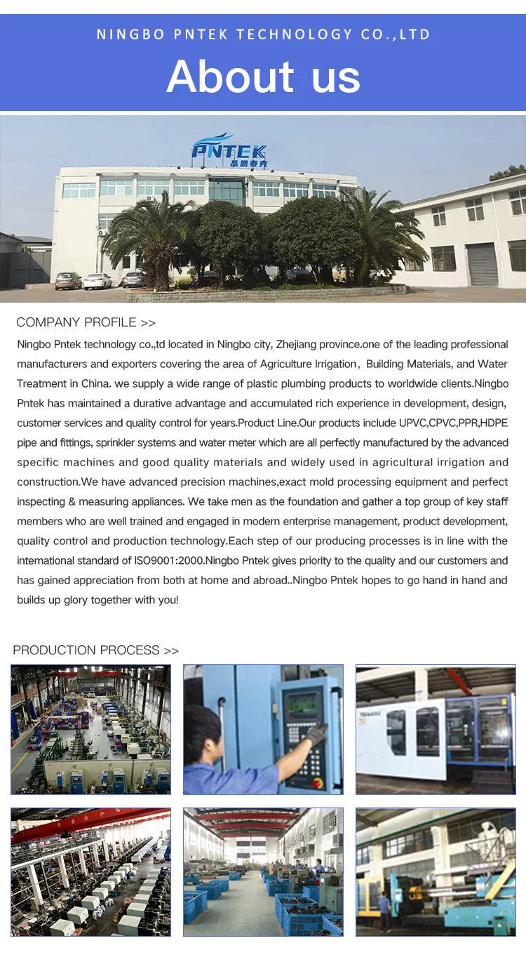 Pntek High Quality Wholesale PVC Black HDPE Pipe for Water Supply