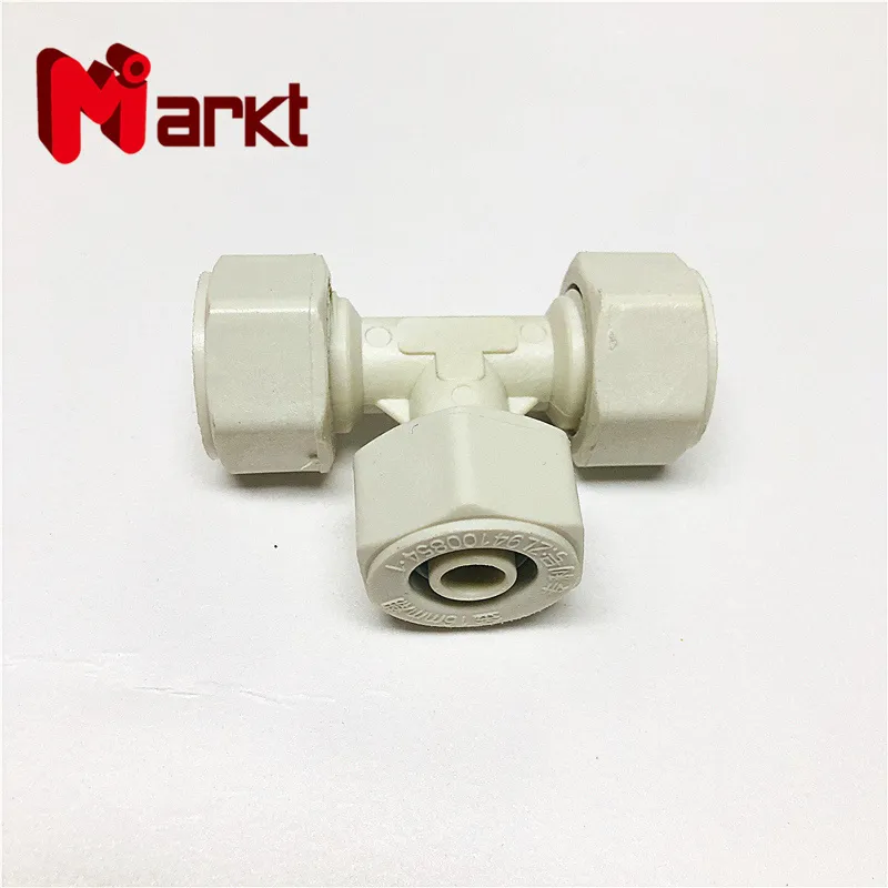 Nylon PA Fittings 3way Tee Pipe Connect for Pex Pipe