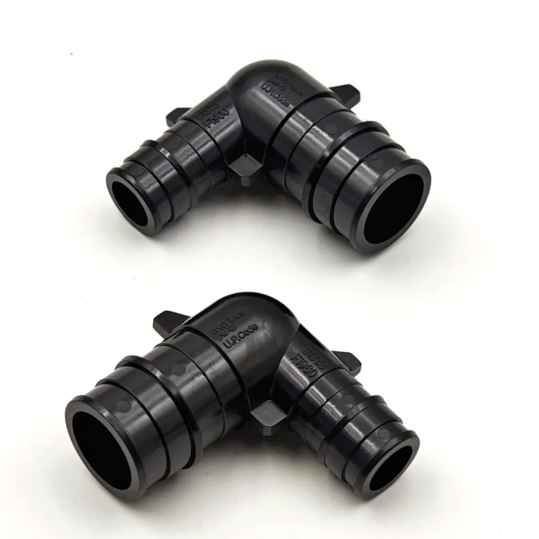 China Manufacturer PPSU Pex Pipe Fitting 1/2 to 2 Inch Elbow Coupling Tee Connector Socket Plastic Plumping Materials Crimp Fittings ASTM Standard
