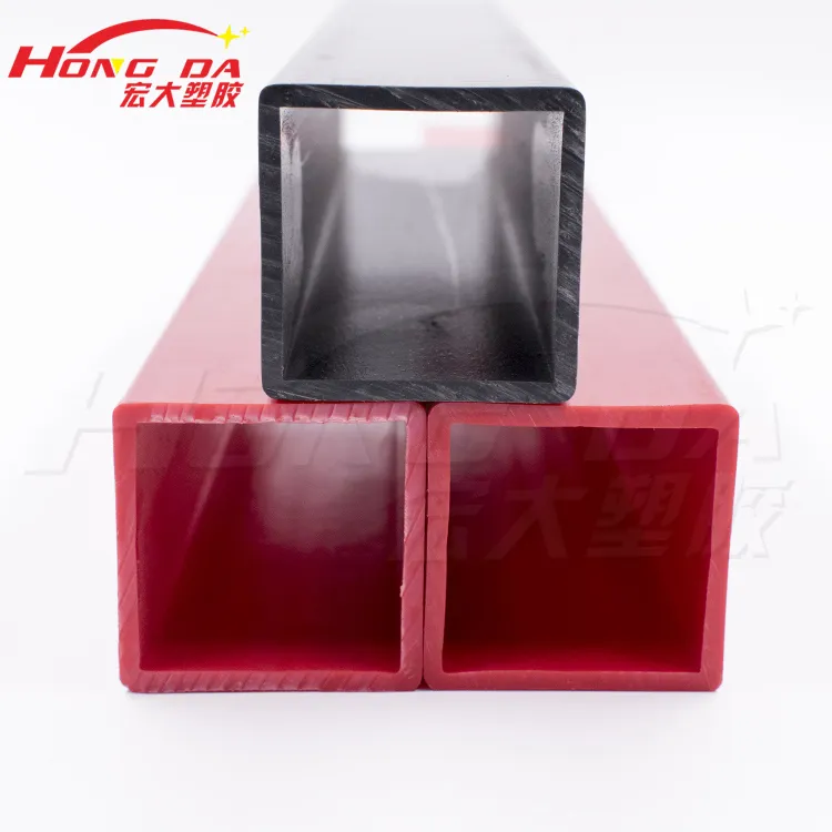 High Quality High Temperature Flame Retardant PVC/ABS/PP/PE Plastic Square Pipe