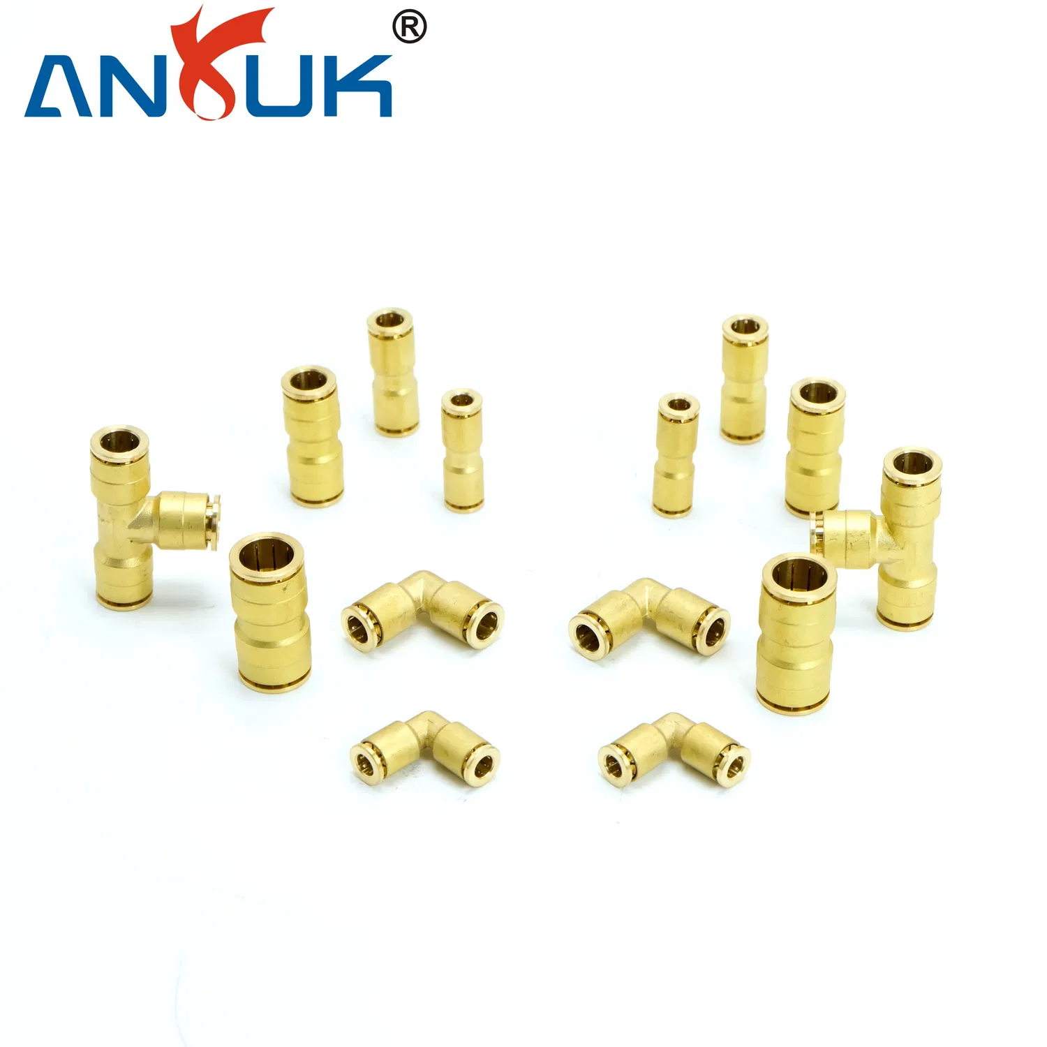 Pneumatic Air Connectors Quick Connect Air Fittings Plastic Pneumatic Brass Fittings Stainless Steel