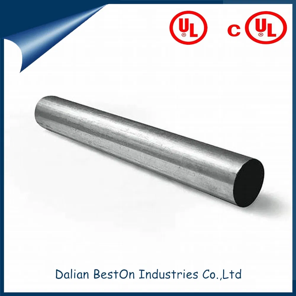 Heavy Duty 1/2" X 10' Metallic EMT Conduit Pipe for Electrical Protection in South America&