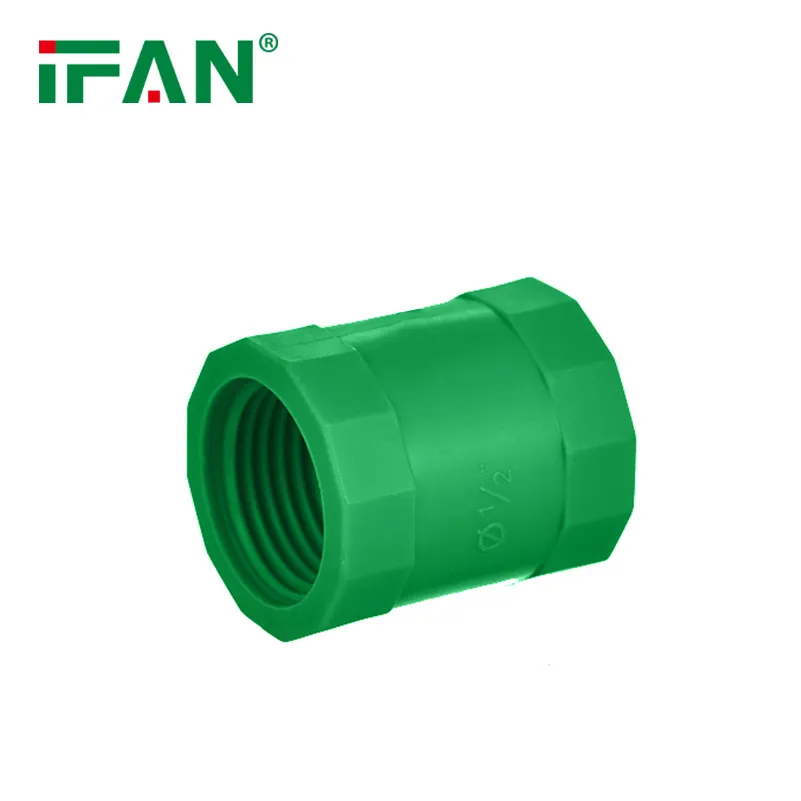 Ifan High Quality PVC Pipe Fittings Green 1/2-2'' Plastic Threaded Socket Fittings