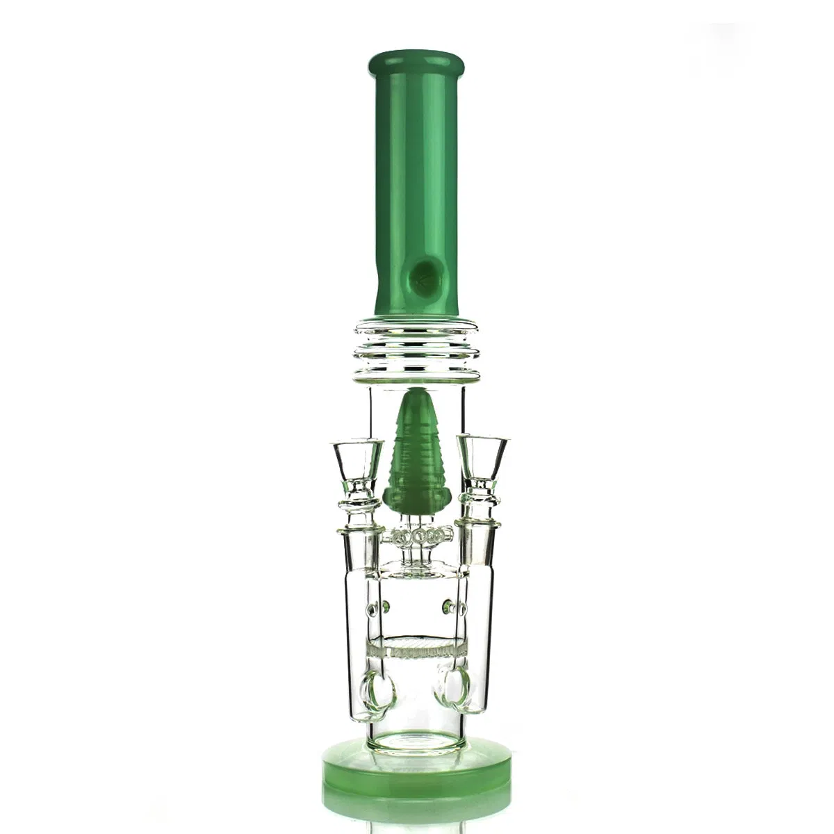 17" Water Pipe Double Socket Bowls M9 Chamber and Honeycomb Pipe Grinder Hookah Rolling Paper