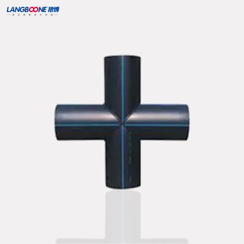 PE100 PE Pipe HDPE Fabricated Cross Fitting Segment Welded /Tee/Cross TF Fitting