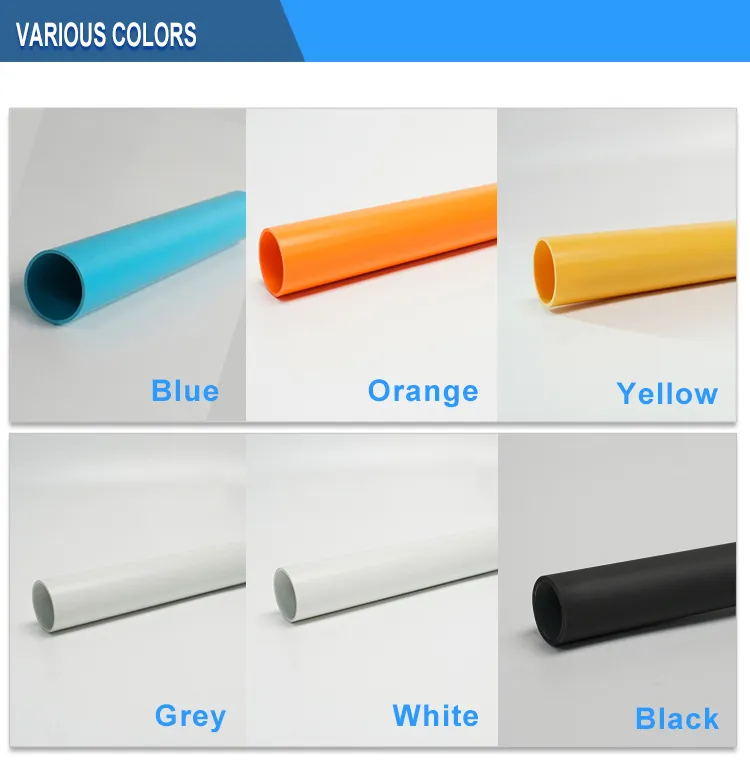 Rigid Custom Round Profile PVC Pipe for Electrical Wire Safety