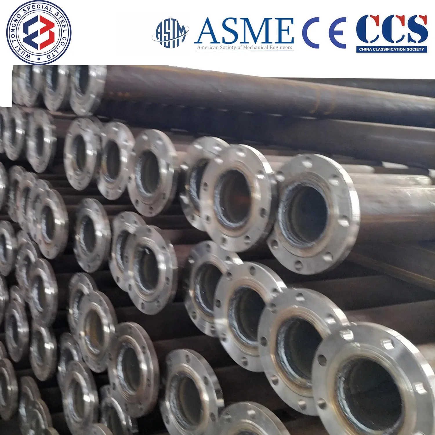 Durable Flange Pipe Fittings ASME SA312 and En10216-5 a/SA106 Gr. B, P195gh, P235gh, P265gh, St35.8,