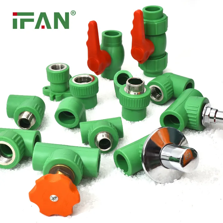 Ifan DIN 8077/8078 Cheap Green 20-110mm Plastic Water PPR Fittings