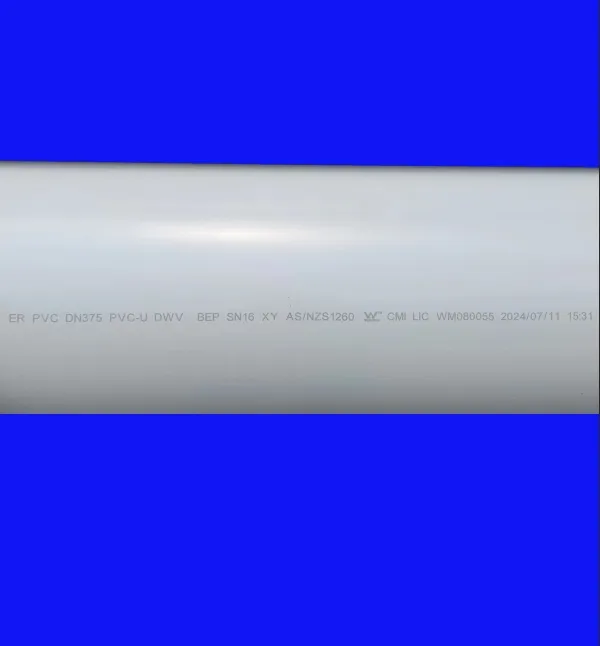 AS/NZS1260 Dwv Plumbing Pipe PVC Drainage Pipe for Water