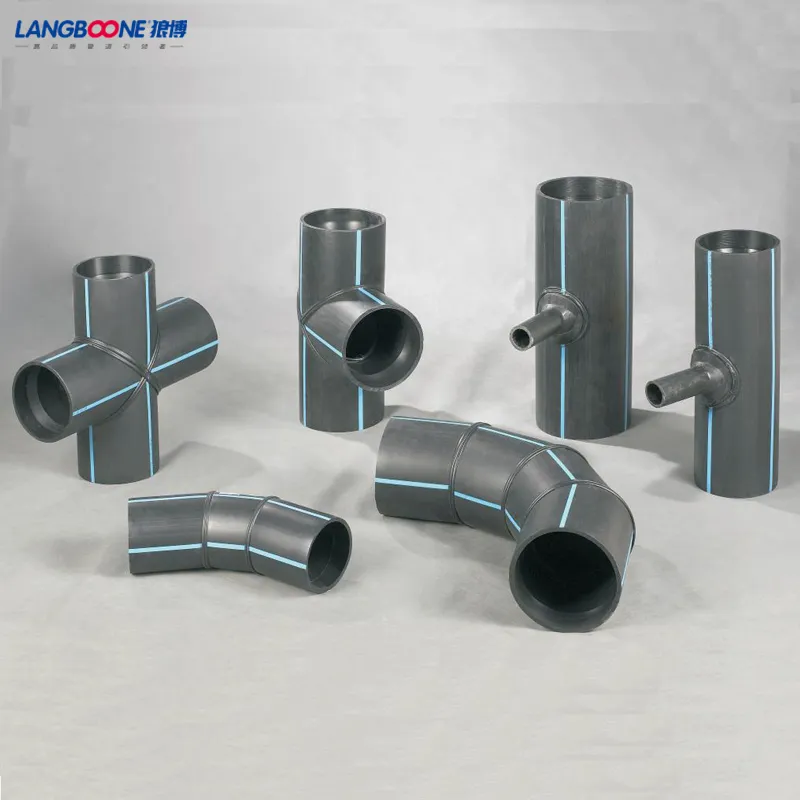 PE100 PE Pipe HDPE Fabricated Cross Fitting Segment Welded /Tee/Cross TF Fitting