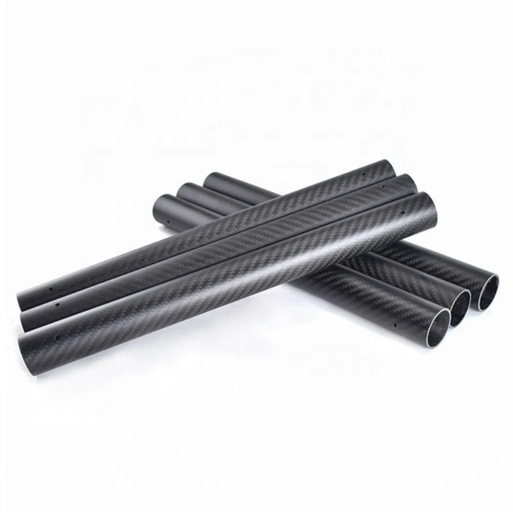 High Strength 1000mm 1200mm 3K Large Diameter Carbon Fiber Pipe Tube Carbon Fiber Round Tubing
