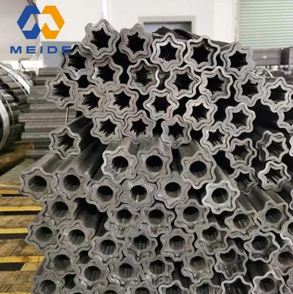 China Factory S355 Q335 St52 20# Special-Shaped Steel Tube Flower Shaped Seamless Steel Pipe for Pto Drive Shaft