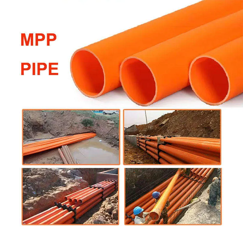 Municipal Project Underground Electrical Cable Conduit Tubes Plastic Mpp Pipe