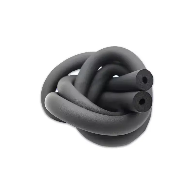 Rubber Foam Insulation Tube 30mm-80mm Flexible Pipe Cover for Air Conditioning and Ventilation Ducts