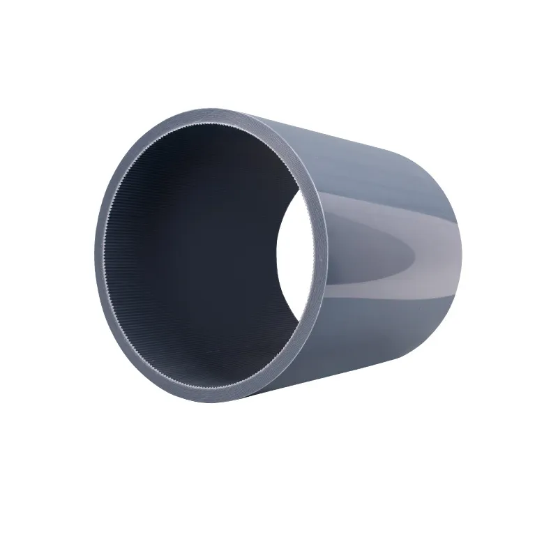Custom-Made 6-Inch PVC Corrugated Pipe Core Industrial Anti-Skid Pipe Wear-Resistant Pipe