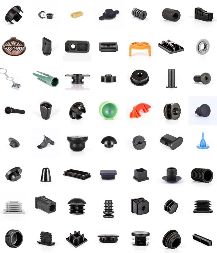 Custom-Made Nylon Pipe &amp; Bottle Plugs Plastic Screw End Caps Small Black Plastic Caps