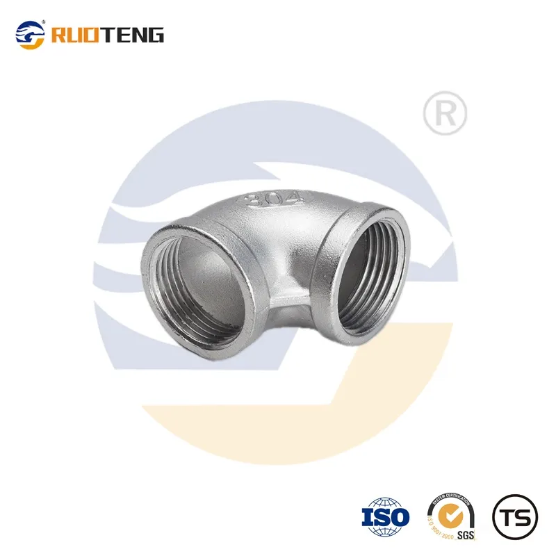 [Ruoteng] Stainless Steel Thread Butt Welding Casting Customized Connector 90 Degree Elbow Connector
