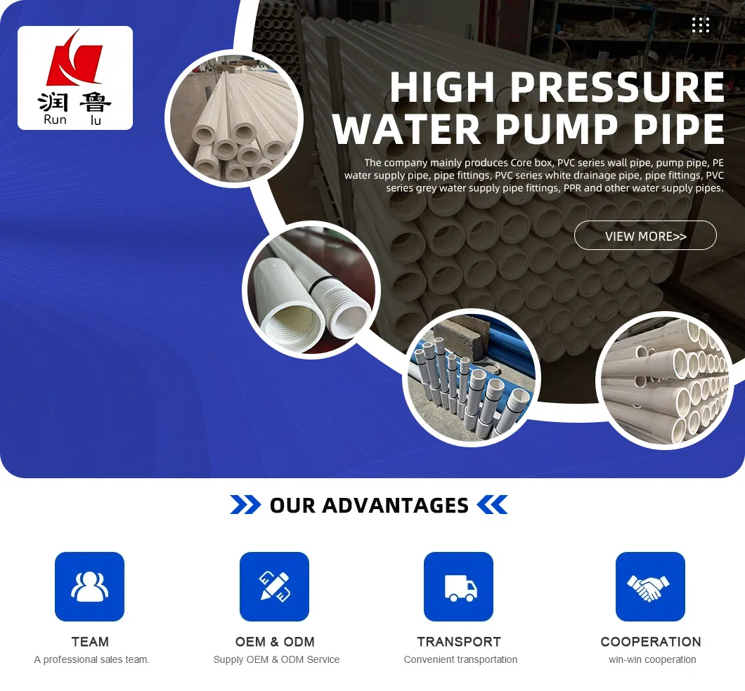 Durable Hot PVC Threaded Water Pipe Fittings for Unions