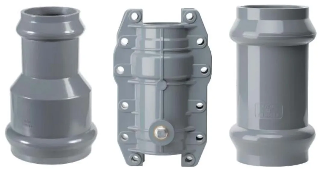 High Quality 1.0MPa DIN Standard Water Supply PVC Plumbing Pipe and Fittings Rubber Ring Joint Plastic Pipe End Fitting UPVC Pressure Pipe Fitting