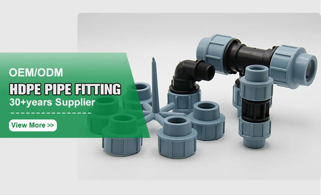 Ifan High Quality Water Supply PP Compression Fittings 20-110mm PE Fittings Irrigation HDPE Pipe Fitting