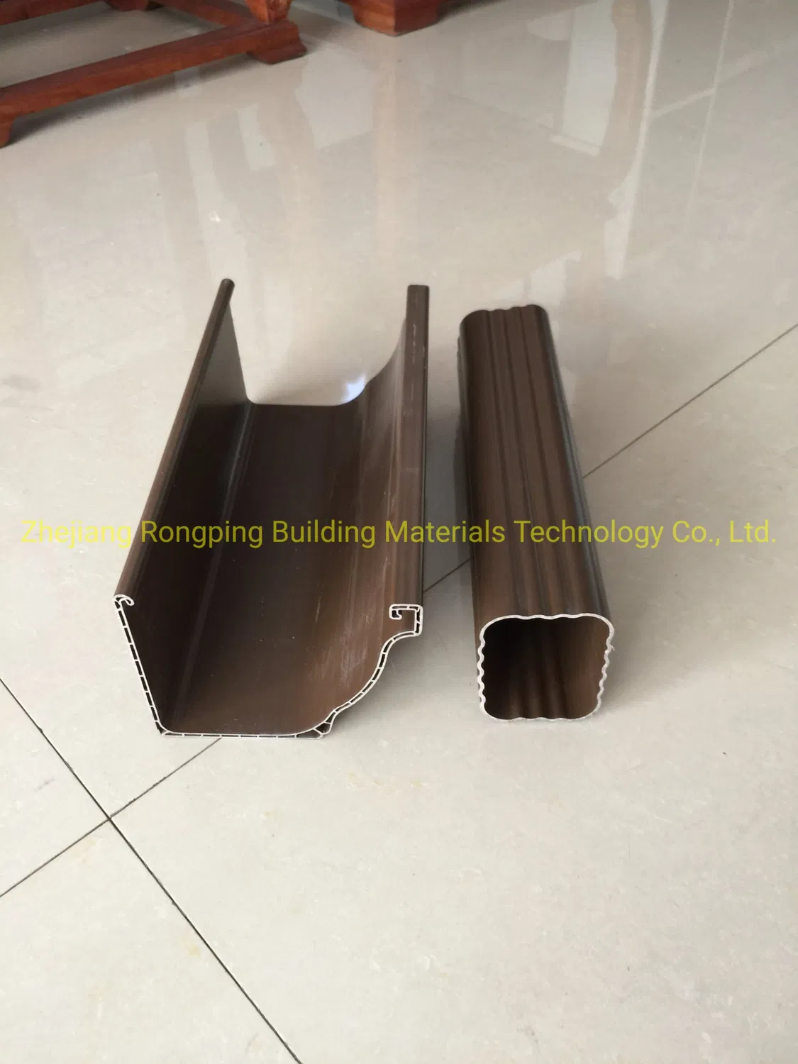 Free Sample Plastic Building Material 5.2inch 7inch K-Style White PVC Rain Gutter Vinyl Roof Drain