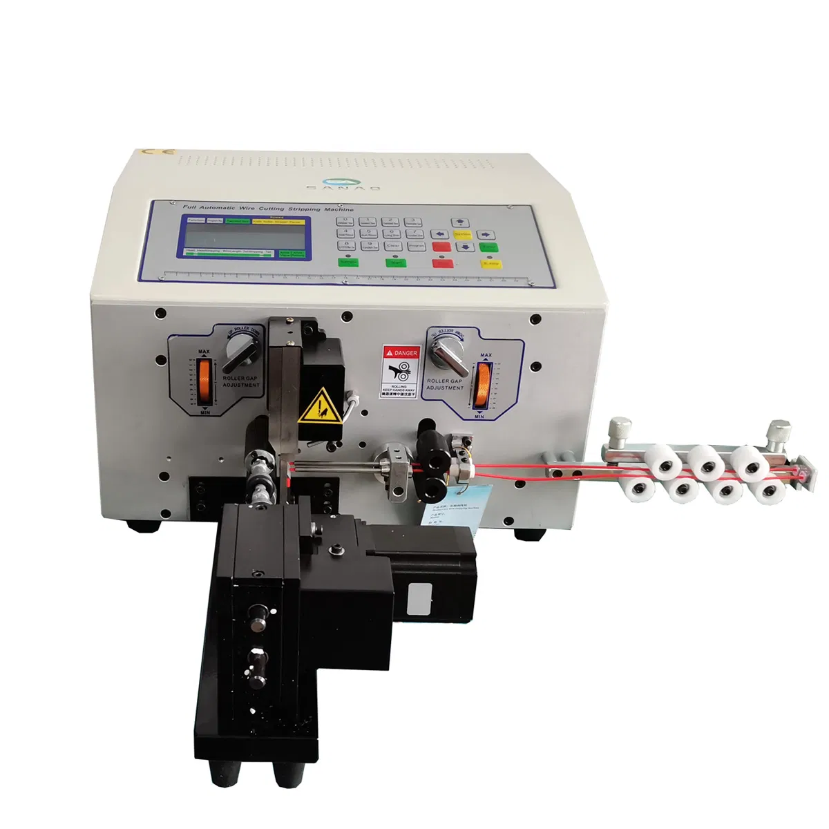 SA-209nx2 0.1-2.5mm2 Automatic Double Wires Stripper Peeling Cutting Twisting Machine