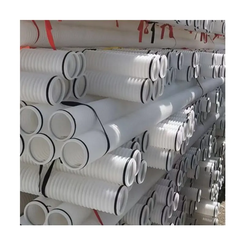 Lightweight HDPE Corrugated Drainage Pipe PE Perforated Pipe for Golf Course Drainage System