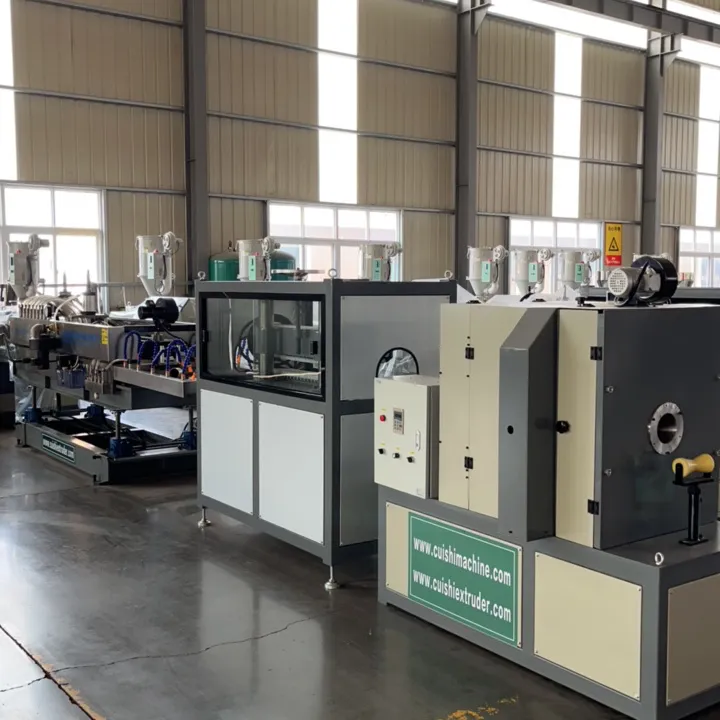 HDPE Plastic Reinforced Polyethylene PE Spiral Corrugated Pipe Extrusion Machine